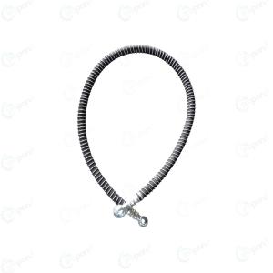 17 x 19 नंबर डबल बैंजो नली ईंधन पाइप असेंबली, 37" इंच लंबाई, स्प्रिंग प्रोटेक्टर प्रकार